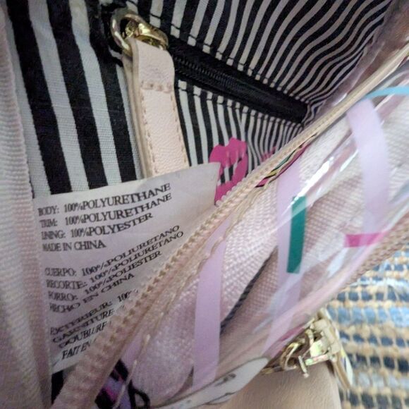 Luv Betsey Johnson Ice Cream Backpack Mini Pink Purple Rainbow Cute Girlhoodcore - Picture 5 of 12